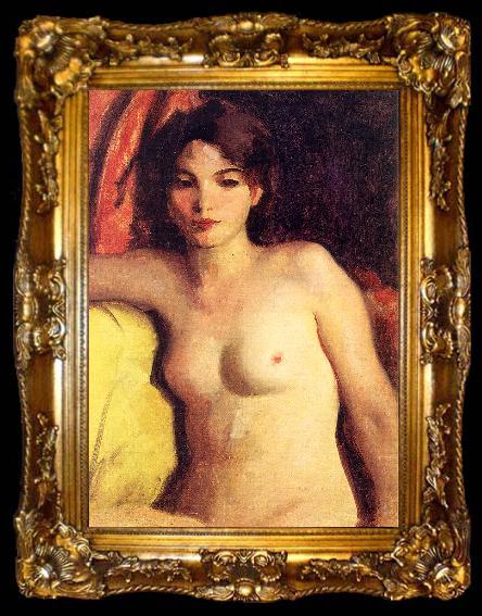 framed  Robert Henri Portrait of Doris Trautman, ta009-2